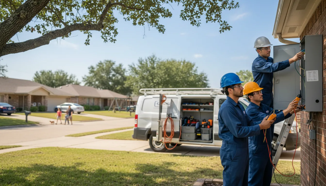 Certified electrician providing emergency electrical services in Rebecca, GA